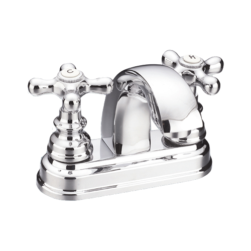 Grifo de lavabo / grifo de baño de ABS con manijas dobles de 4 