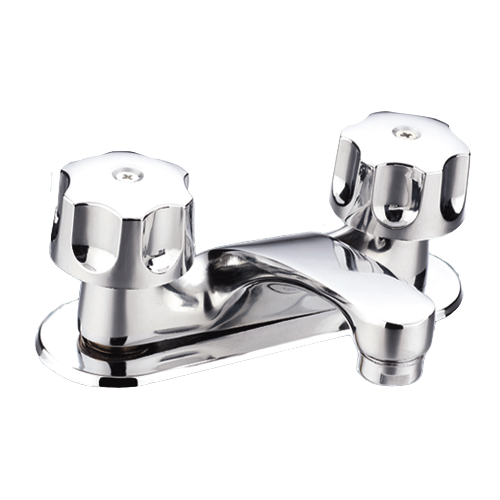 Grifo de lavabo / grifo de baño de ABS con manijas dobles de 4 