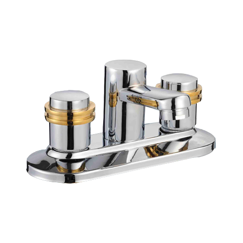 Grifo de lavabo de zinc de 4 